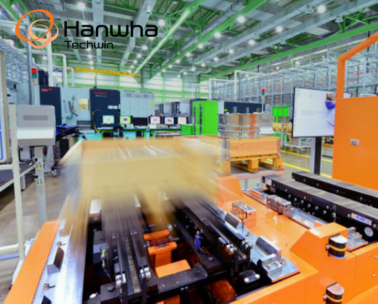 Hanwah Techwin aerospace engine parts Changwon plant RTLS-based 
